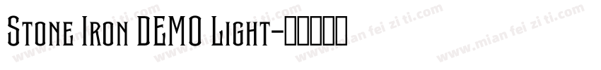 Stone Iron DEMO Light字体转换